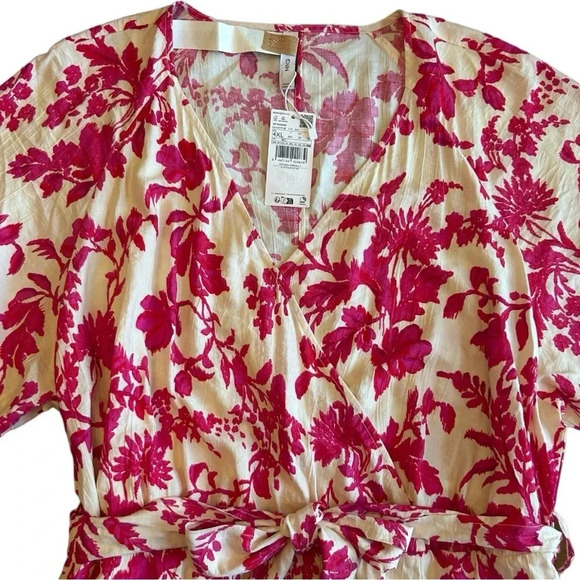 Mango Floral-print wrap midi dress liberty floral plus size - Picture 7 of 12